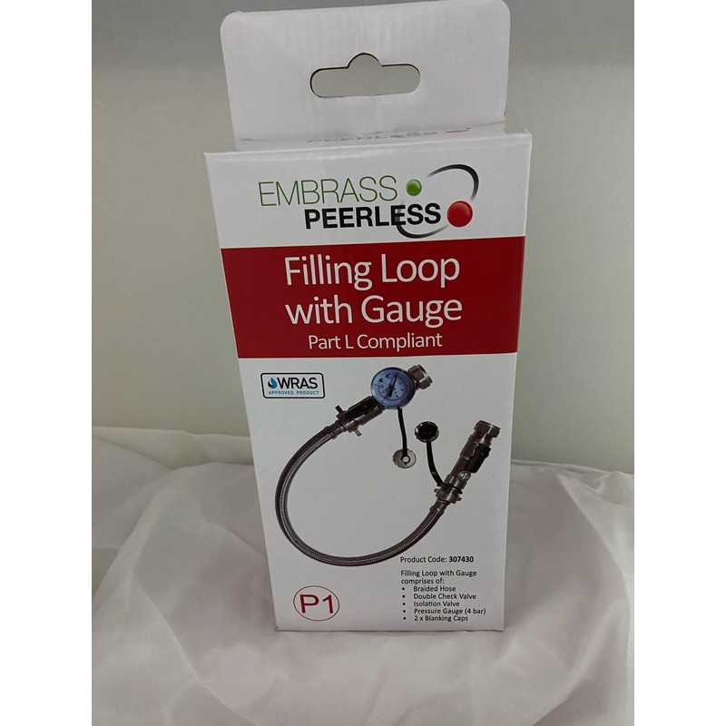 Combi Heating Part L Compliant Straight Filling Loop with Gauge