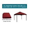 Gazebo Replacement Canopy Top Cover - Wonwon 10X12 Double Tiered