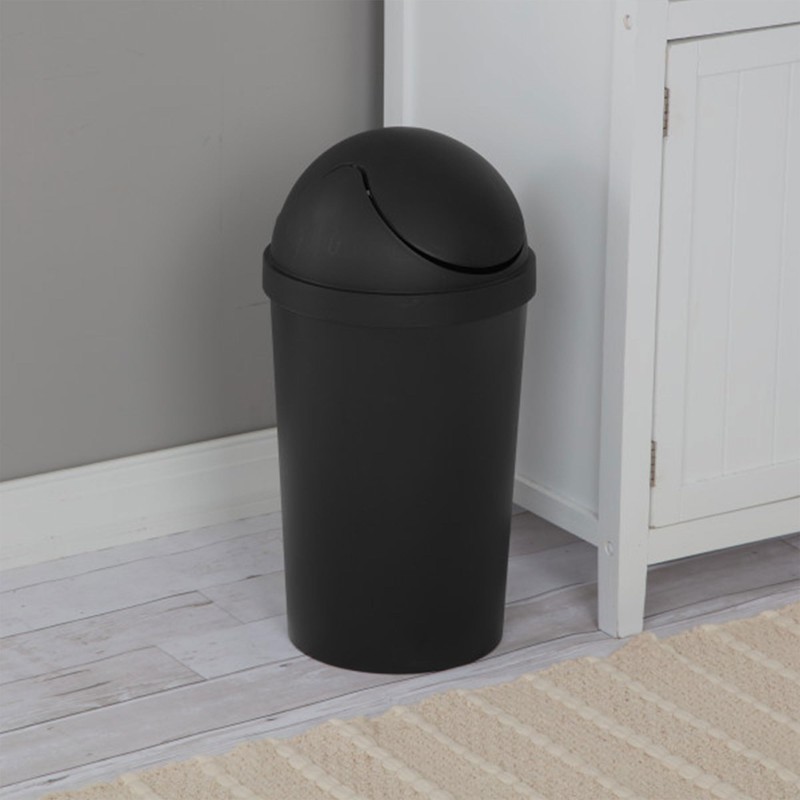Sterilite 6 Pack SwingTop Wastebasket, Round Trash Can w/Swing Top