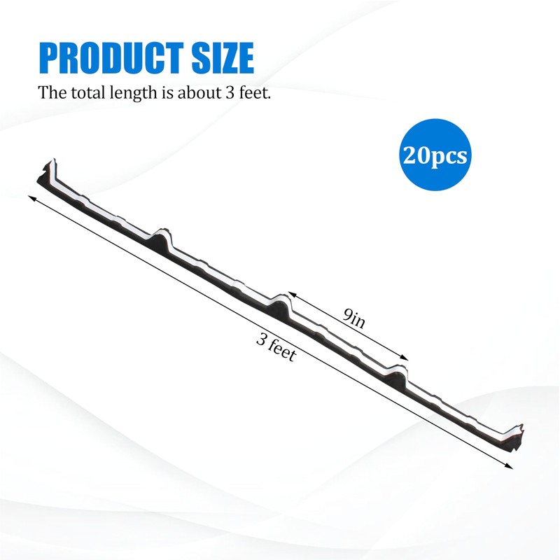 9 in Self-Adhesive Foam Closure Strips for Metal roof foam