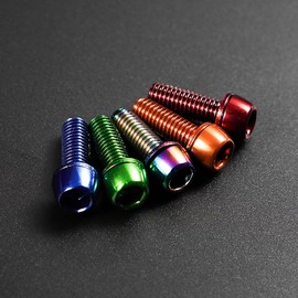 CNC Tornillos de Pinza MTB, Tornillos de Pinza de Freno de Disco de Bicicleta M6 x 18 mm, aleación de Acero, Rojo