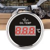 Universal Digital Oil Temperature Gauge 52mm 50‑150℃ W/Red Backlight 12V/24V