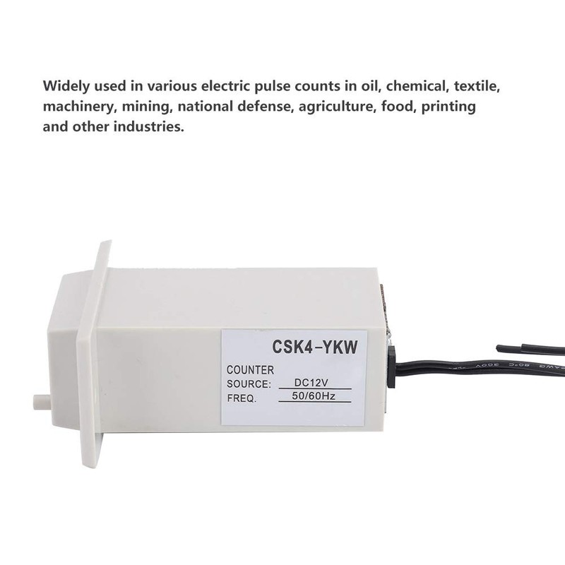 Pulse Counter CSK4-YKW Electromagnetic Counter, 4-Digit, 0-99999, Industrial Sum Counter,