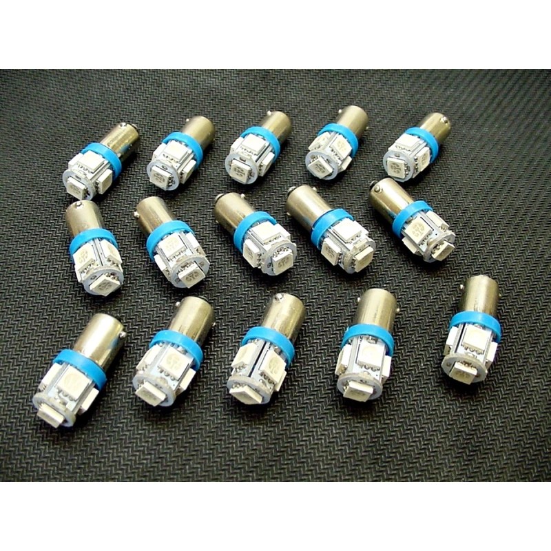 Lumiglow 15 COOL Blue 5 LED Instrument Panel Dashboard Lights