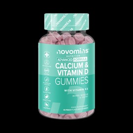 Novomins Calcium & Vitamin D Gummies 60 Gummies