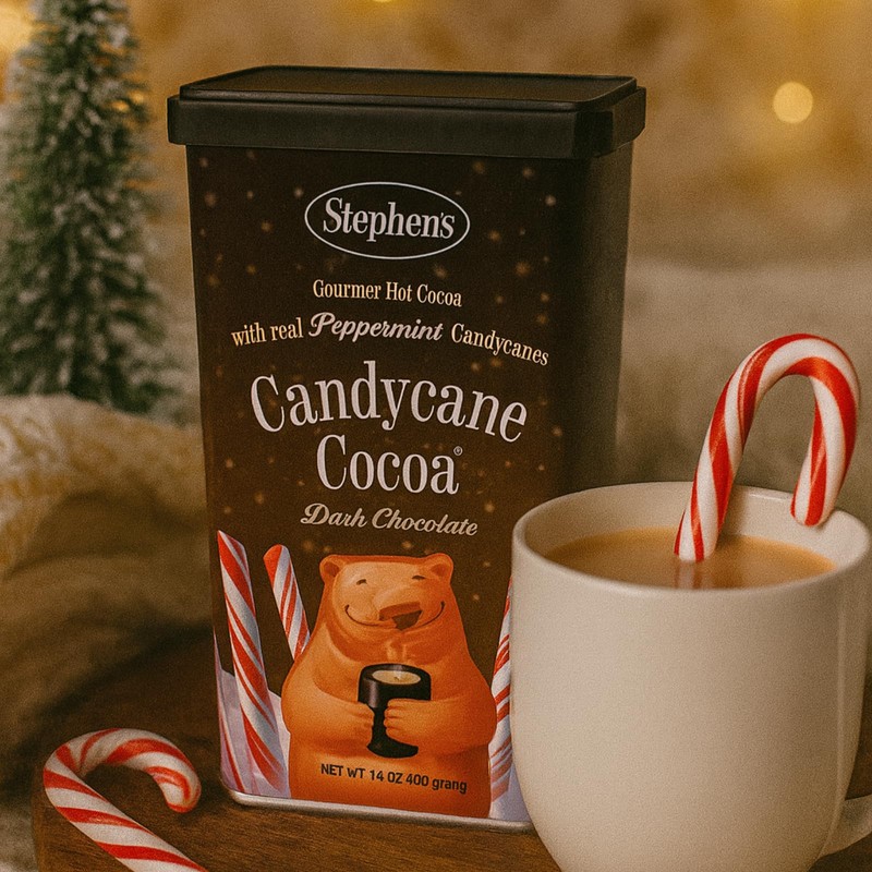 Stephen’s Gourmet Dark Chocolate Candy Cane Hot Cocoa Mix, Rich