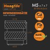 HANGLIFE Threaded Insert, M5 Insert Nuts for 3D Printing Accessories,