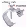 estructuras escenarios, 10 clamps, prensa, clamp luces, dj, cabinas dj
