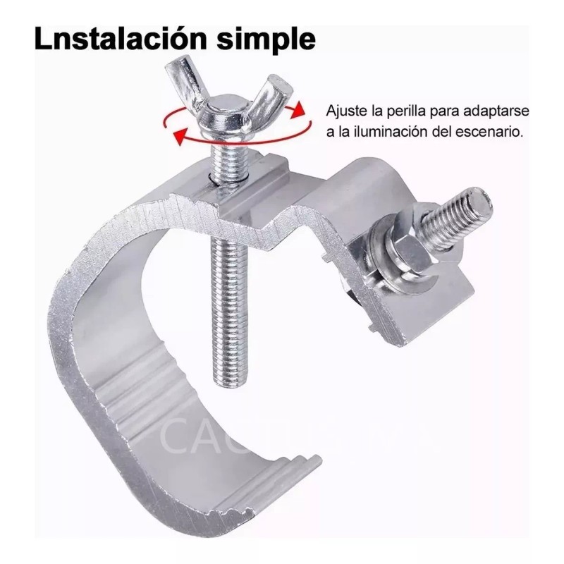 estructuras escenarios, 10 clamps, prensa, clamp luces, dj, cabinas dj