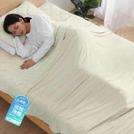 Zdeysun Towel Blanket, Single, For Summer, Cooling Blanket, Cooling Sensation, Q-Max 0.45, Cool & Terry Fabric, Reversible, Moisture Wicking, Soft, Textured, Antibacterial, Odor Resistant, Dust Mite