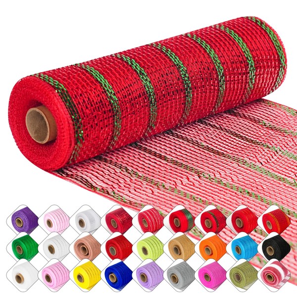 Deco Mesh Ribbon - 10inch x 30 feet Each Roll
