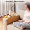 Bestjing Bamboo Sofa Armrest Tray - Couch Arm Tray with