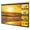 Segawe 100'' Projector Screen 16:10 White Projector Screen for Home