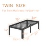 Hunlostten 14 in High Heavy Duty Twin Bed Frame No