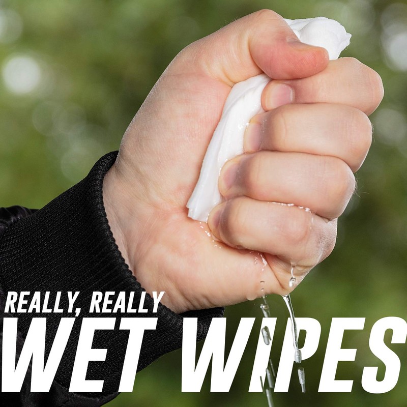 Surviveware Biodegradable Wipes Men or Women - Shower Wet Wipes