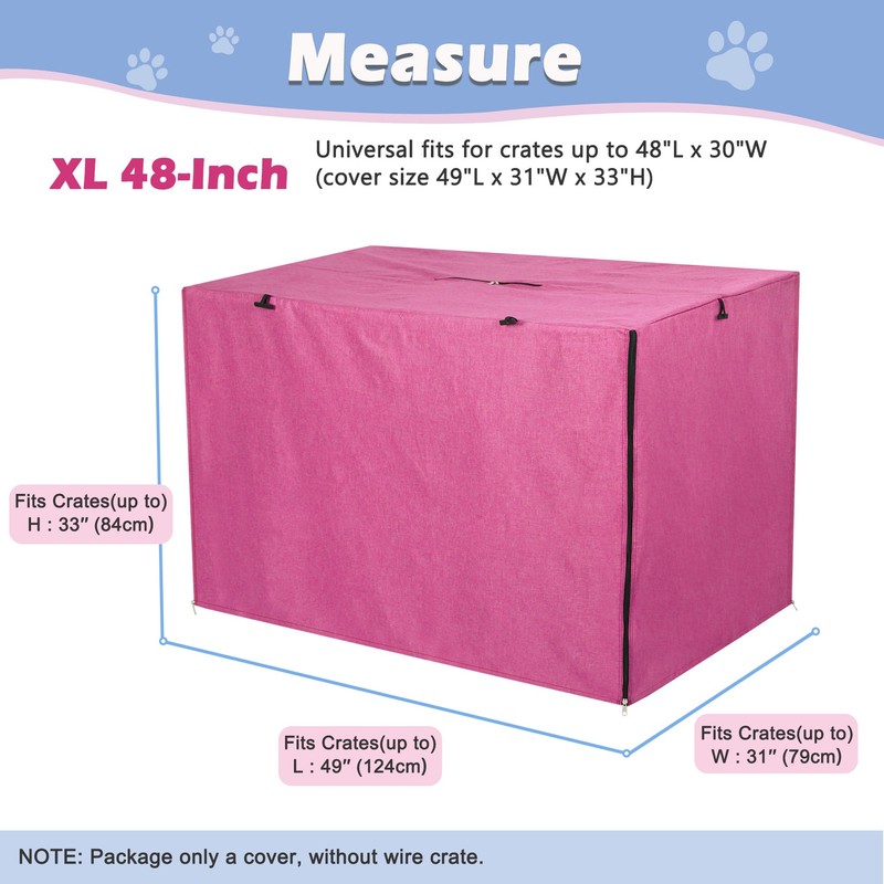 Deblue Heavy-Duty Dog Crate Cover, Privacy Pet Kennel Cover Universal