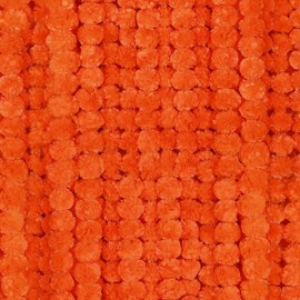 5 guirnaldas de caléndula de 5 pies de largo a granel, decoración india/americana, decoración de repisa de flores de imitación de altar, Diwali, fiesta floral de arbusto de primavera (naranja oscuro)