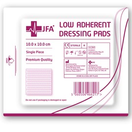 Low Adherent Sterile Absorbent Wound Dressing Pad 10cm x 10cm – Pack of 100
