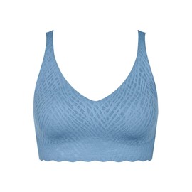 Sloggi Women's Zero Feel Bliss Bralette Bra, Azura Blue