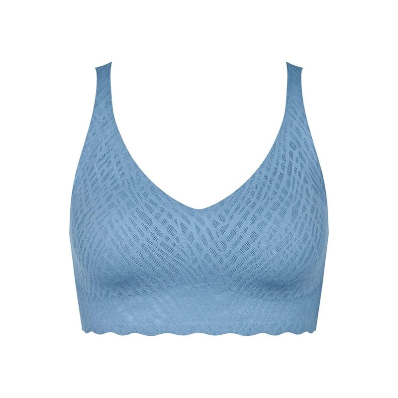 Sloggi Women's Zero Feel Bliss Bralette Bra, Azura Blue