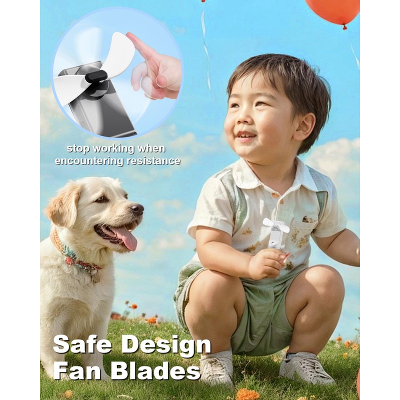 Portable Misting Fan with Water Spray, Rechargeable Handheld Mini Fan