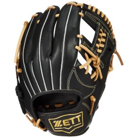 ZETT BJGB74430 Boys Soft Grab, For All Round, Black x Pastel Brown, For Right Throwing, Size: M