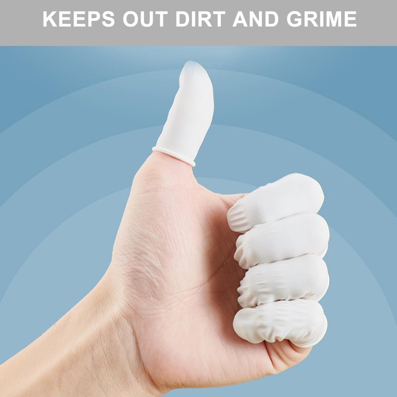 150pcs Latex Finger Protectors - Finger Cots - Waterproof Finger