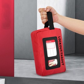 Hochstärke Lockout -Tagout -Tasche Hält Polyester -Stoff Organizer für Verschiedene Einstellungen für Innen- und Außenverriegelungsmanagements