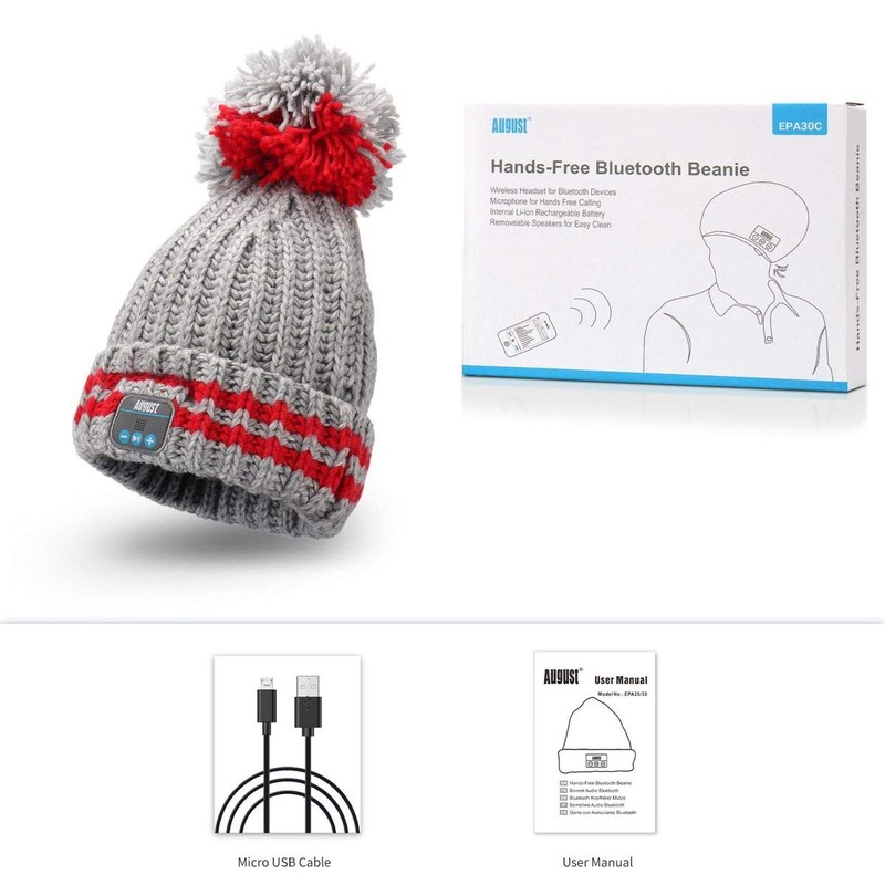 August EPA30 Bluetooth Beanie Hat - Keep Your Ears Warm,