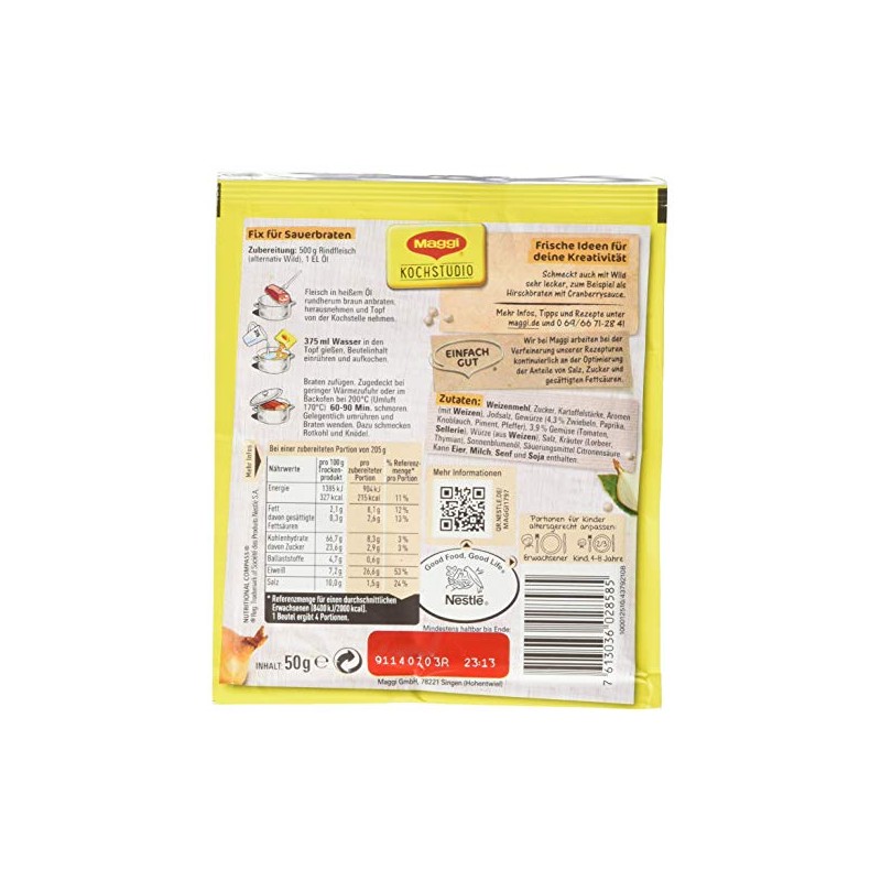 Maggi Fix Sauerbraten, 50 g