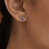 GELIN Diamond Sapphire Earrings in 14K Solid Gold