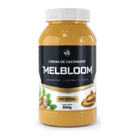 Melbloom Crema de Cacahuate Natural | 800g | 100% Natural | Sin Azúcar & Sin Gluten | Producto Keto y Vegano | No contiene Conservadores ni Grasas Añadidas