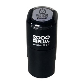 Taco Bout Great Work Stamp / 2000 Plus Self Inking Teacher Stamper / 9/16" Small Black Imprint Taco Pun Planner Worksheet School Homework Classroom Stamp