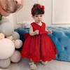 CMMCHAAH Little Girl Baptism Christening Lace Embroidery Dresses Infant Wedding