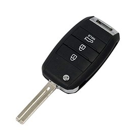 BROVACS Replacement Key Shell Compatible with KIA Sorento Carens 3 Button Keyless Entry Remote Flip Key Case Fob PG172A