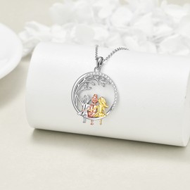 VONALA 3 Sisters Necklace 925 Sterling Silver Tree of Life Friendship Jewellery Birthday Gifts for Women