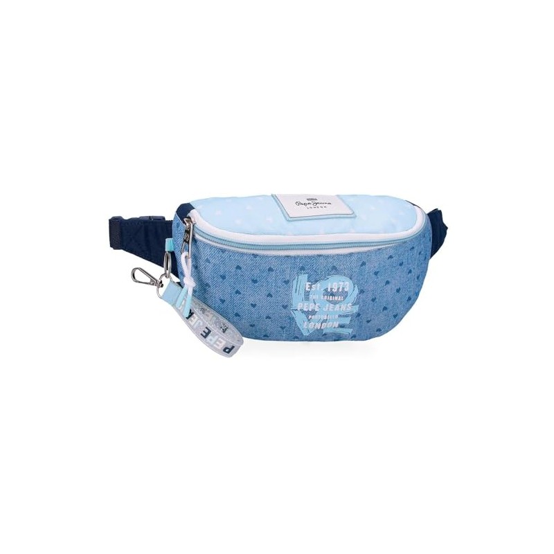 Pepe Jeans Noni Denim Waist Bag Blue 22 x 12