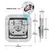GBGS 8 Pack Recessed Road Case Latch,4" x 4-1/4",Spring Loaded