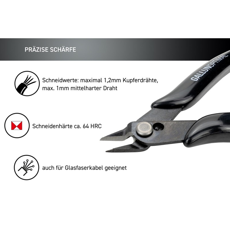 GALLUNOPTIMAL Set of 2 Electronic Side Cutters Mini Side Cutters