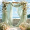Wedding Arch Draping Fabric 28" x19FT, Sheer Chiffon Fabric Backdrop,1
