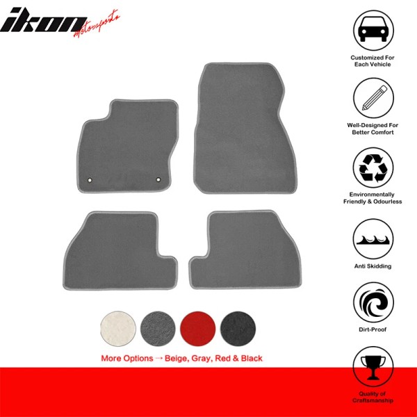 IKON MOTORSPORTS Fits 12-18 Ford Focus Front & Rear Floor