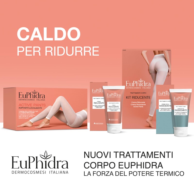 Euphidra Kit Riducente, con Crema Riducente, Crema Rassodante e Active