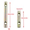 RLECS Barrel Nut 4PCS 2 Holes Cylindrical Cross Dowels Slotted
