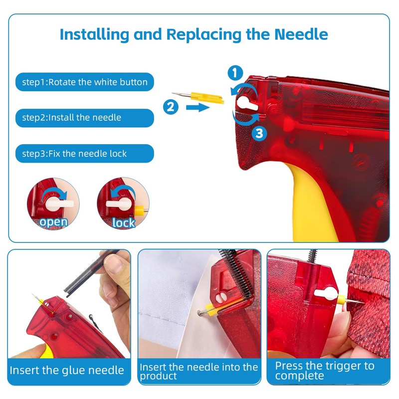 4001 Piece Sewing Gun Kit, Micro Tagging Gun Kit for