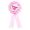 PATIKIL Birthday Girl Ribbon,Pink Satin Fabric Birthday Women Tinplate Badge