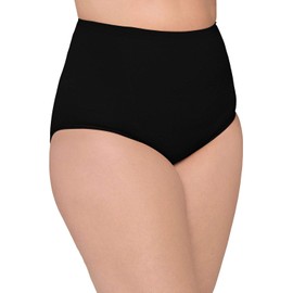 Body Wrap Women's Mid-Rise Panty Shapewear, Black, 3X