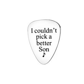 Guitar Player Gifts for Men Son Gifts from Mom Dad, Christmas Birthday Gifts for Son Bass Guitar Lovers Gifts for Musicians Men Graduation Gifts for Son I Couldn't Pick A Better Son Guitar Pick