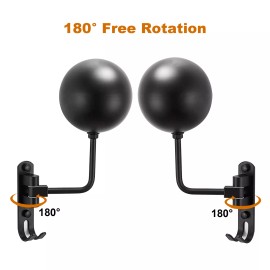 Unbranded 2pcs Motorcycle Helmet Holder Hook Jacket Bag Display Rack Wall Mount Hanger