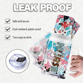 Uibunoo Nurse Gifts for Women, Nurses Graduation Gifts, 40 Oz Nurse Tumbler with Handle & Straw, Nursing Gift, Birthday Gift for Medical Staff Doctor Assistant Female Practitioner, Nursing Cups, 1 PCS