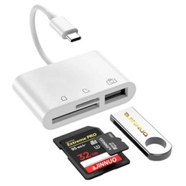 THE PERFECT PART USB C 3 in 1 Hub Converter Type-C Adapter SD Card Reader for MacBook Pro Laptop